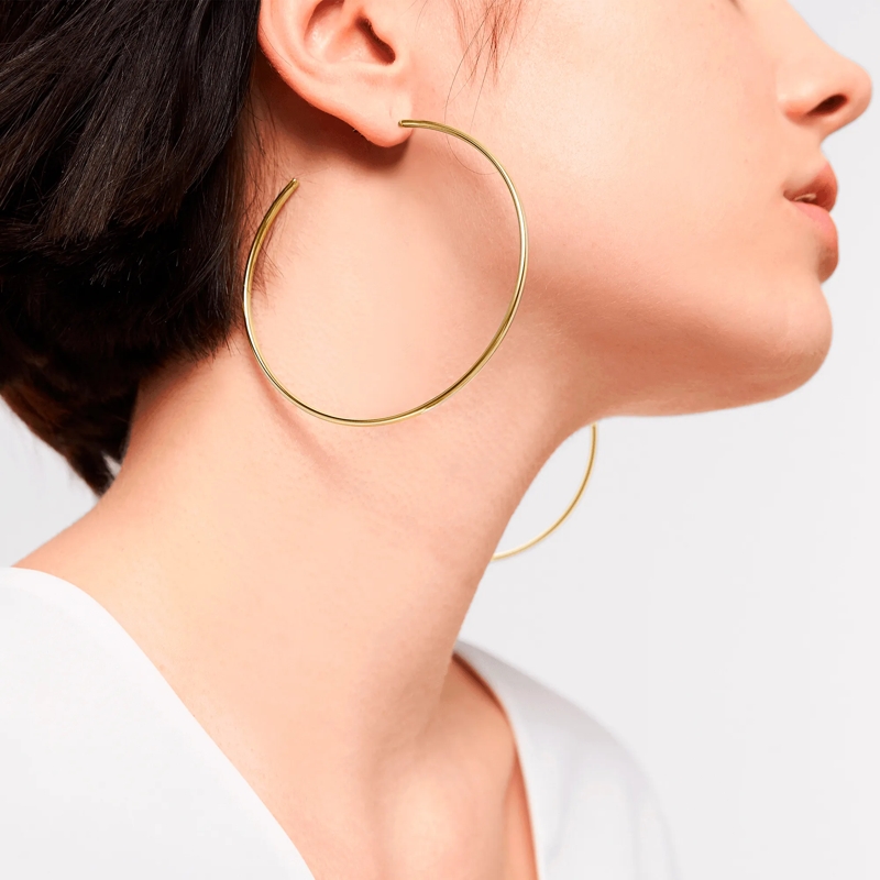 Liebeskind Berlin Ohrstecker Edelstahl The Basic Big gold(Image 2)