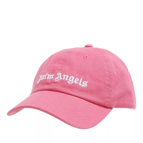 Palm Angels Classic Logo Cap Baby Pink White Baseball Cap