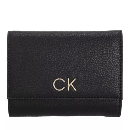 Calvin Klein Relock Trifold Medium Black Vikbar plånbok