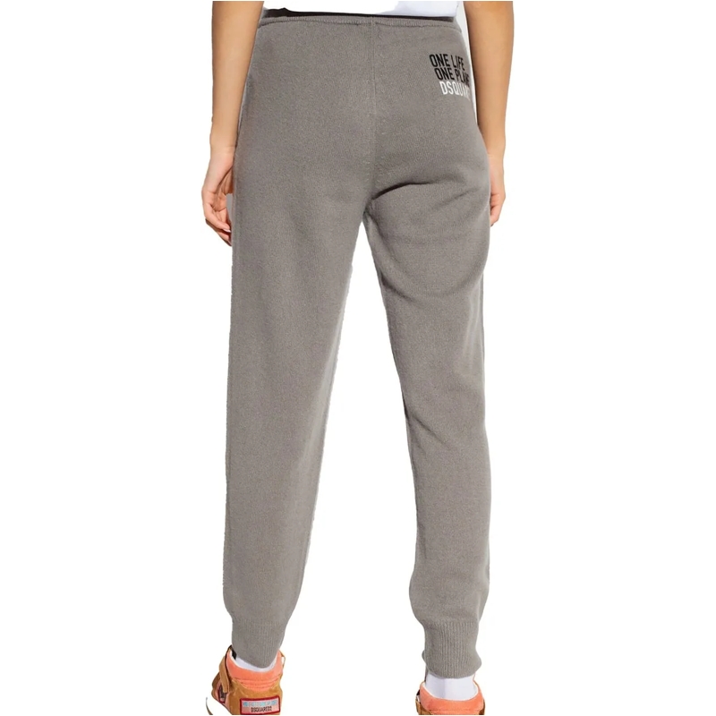 Dsquared2  Logo Knitted Cashmere Joggers Track Pants grau (Image 5)