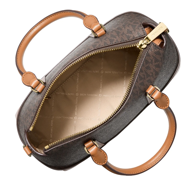 MICHAEL Michael Kors Satchel Sm Tz Satchel Brn/acorn(Image 3)