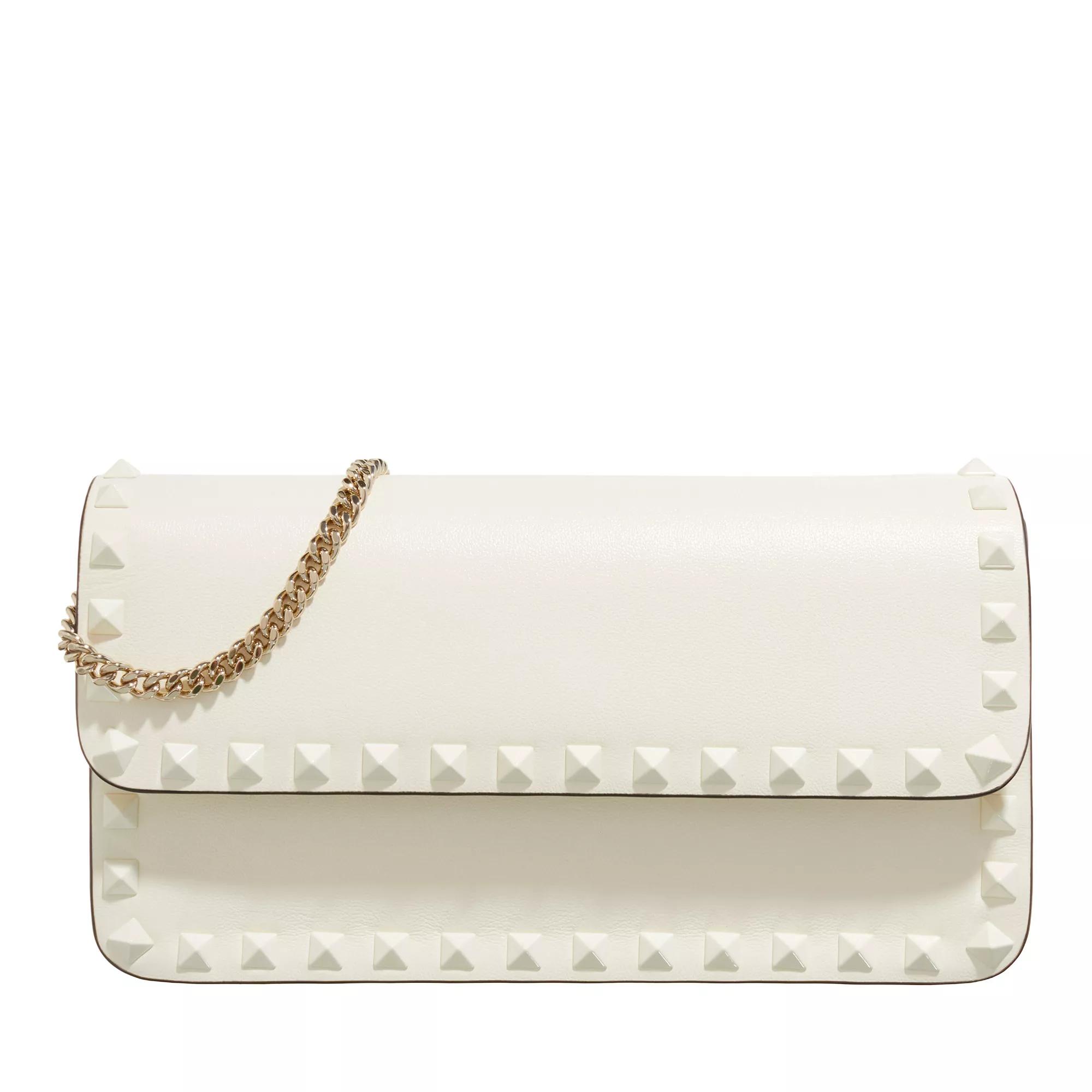 Valentino Garavani Pochettes - Pouch Rockstud - Gr. unisize - in Creme - für Damen