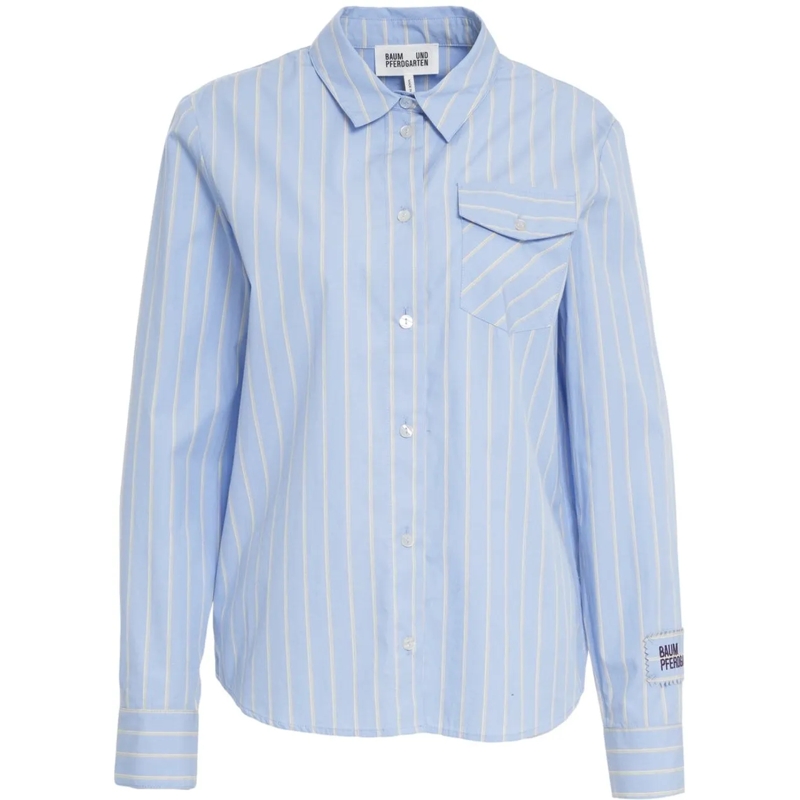Baum Und Pferdgarten Chemisier Striped blouse 'Menja' blau