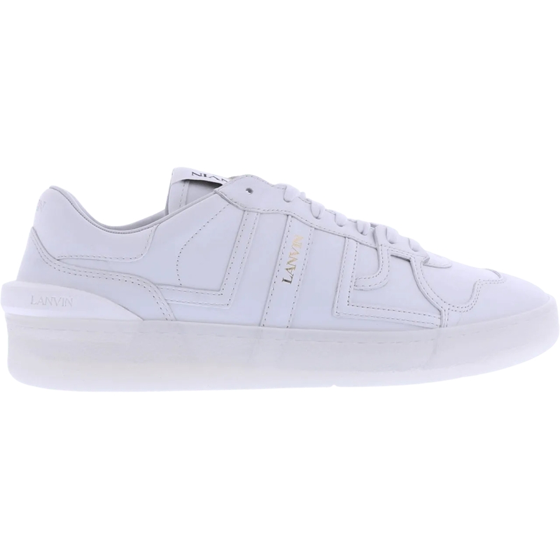 Lanvin Low-Top-Sneaker Heren Clay Low Top Sneakers weiß