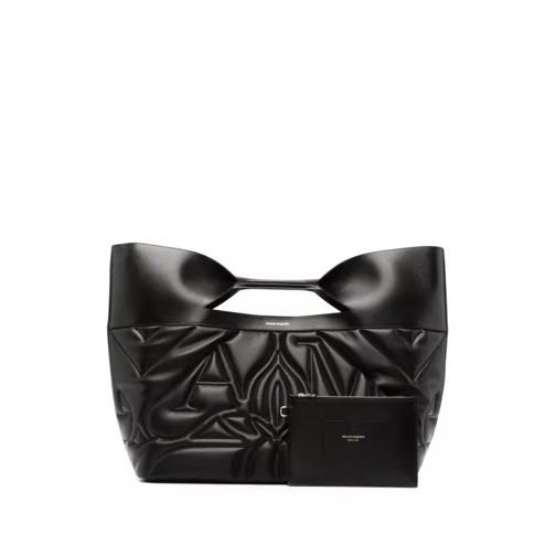 Alexander McQueen The Bow Seal Tote Bag Black Black Draagtas