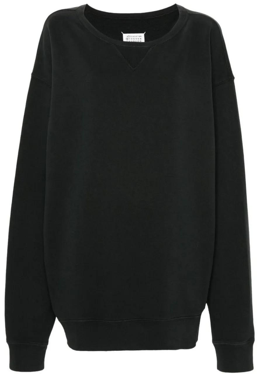 Maison Margiela - Maison Margiela Cotton Oversize Sweatshirt - Größe L - schwarz