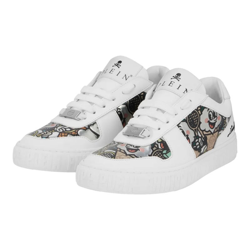 Philipp Plein Low-Top-Sneaker Low-Top Sneakers 3D Ice Cream weiss