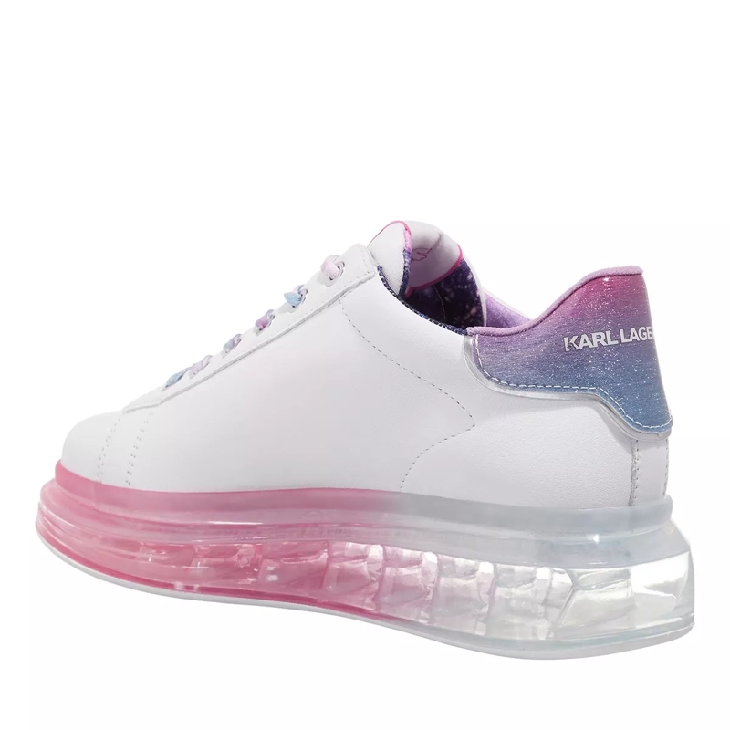 Karl Lagerfeld Low-Top-Sneaker Kapri Kushion Karl Ikonic Marble Lo White Leather Lilac(Image 2)