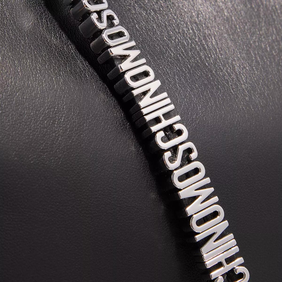 Moschino Hobo bags Mini Lettering in zwart