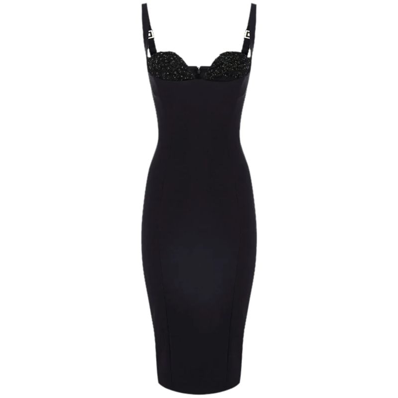 Elisabetta Franchi Midikleid Dresses Black schwarz