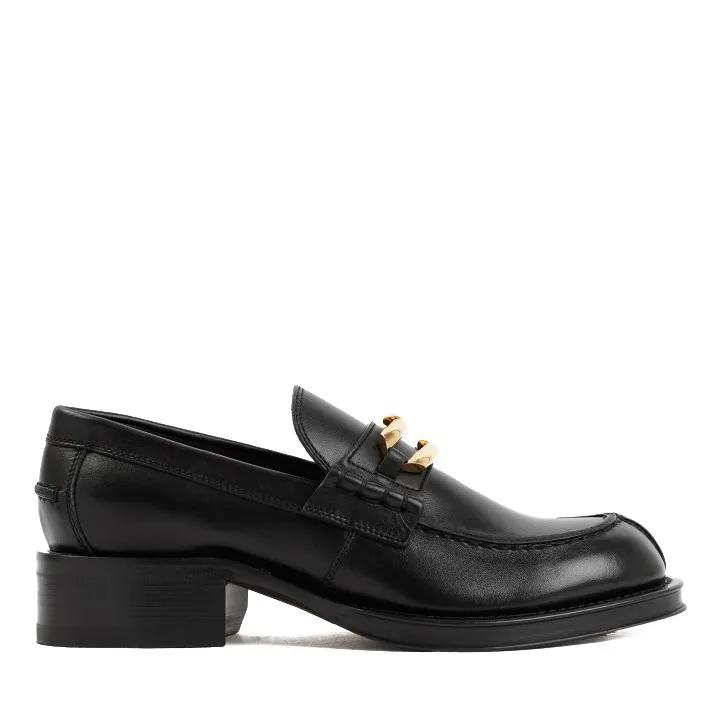 Lanvin Loafers & Ballerinas - Black Calf Leather Medley Loafers - Gr. 36 (EU) - in Schwarz - für Damen