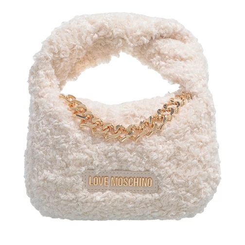Love Moschino Smart Fur Cream Crossbody Bag
