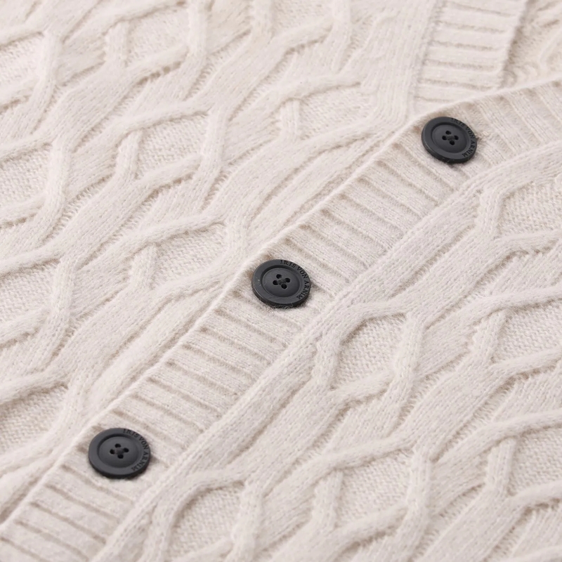 Iris von Arnim Cardigan Cardigan mit Kaschmir & Seide beige(Image 3)