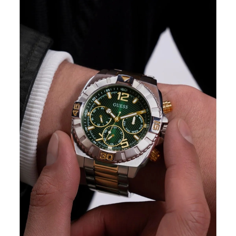 Guess Quarzuhr Quarz-Analoguhr Traction silber(Image 4)