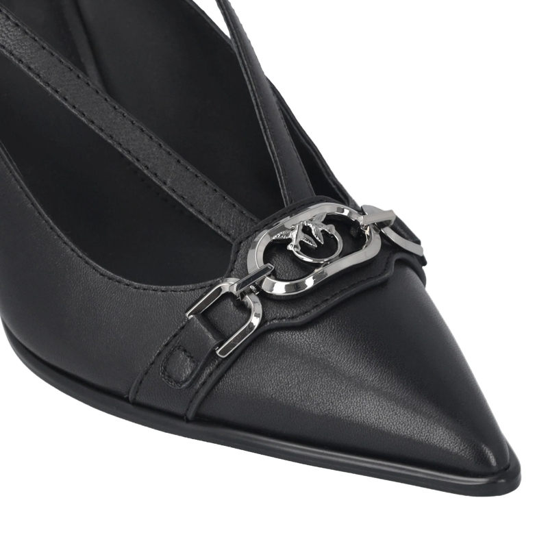 Pinko Pumps Lady 05 - Sling Back Nappa Black Black(Image 4)