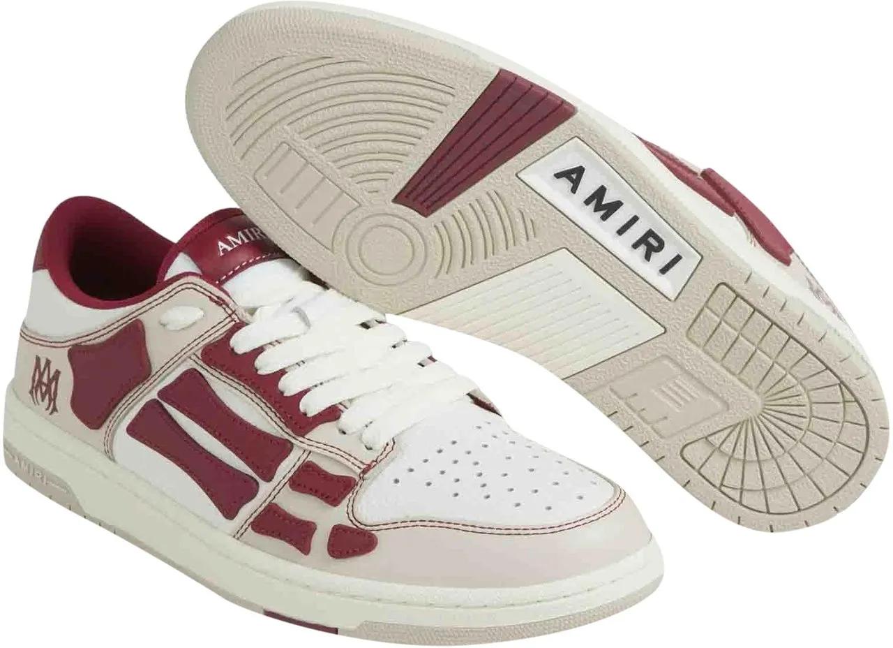 スニーカー AMIRI SS25 VARSITY SKEL TOP LOW (AMFOSR1077 DEEP RED) SKEL-TOP LOW - Varsity Red | AMIRI