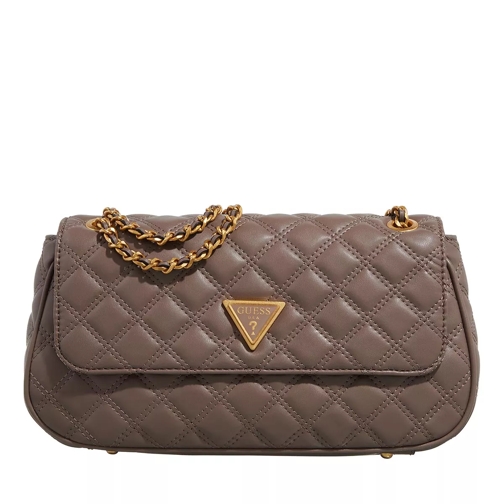 Guess Giully Convertible Xbody Flap Dark Taupe Cross body-väskor