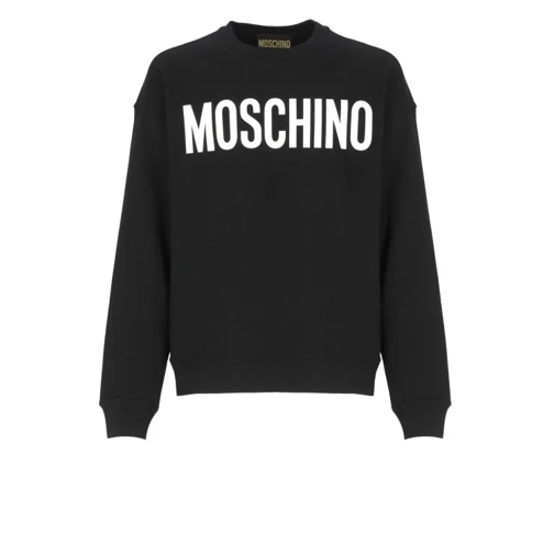 Moschino Black Cotton Sweatshirt Black 