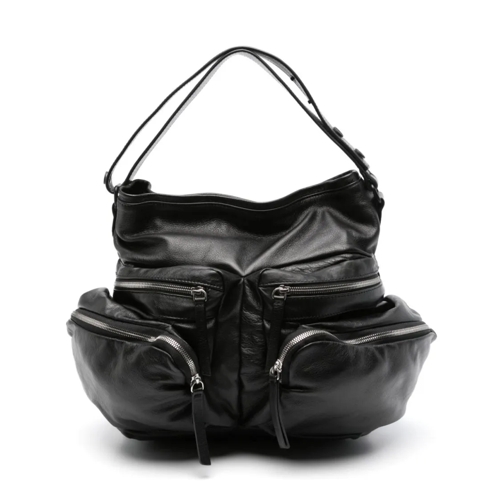 Vic Matié Black Leather Bag Black Sac à bandoulière