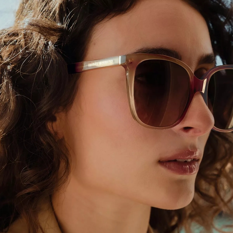 Isabel Bernard Lunettes de soleil Sonnenbrille Beige Transparent(Image 3)