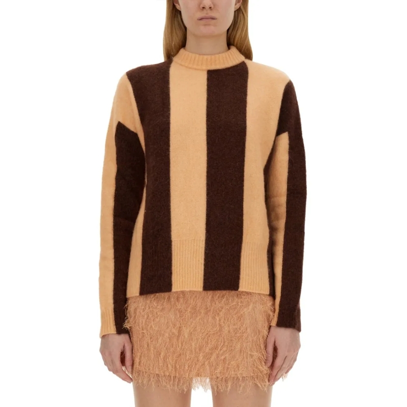 Alysi Pullover Maxi Row Sweater Multicolor