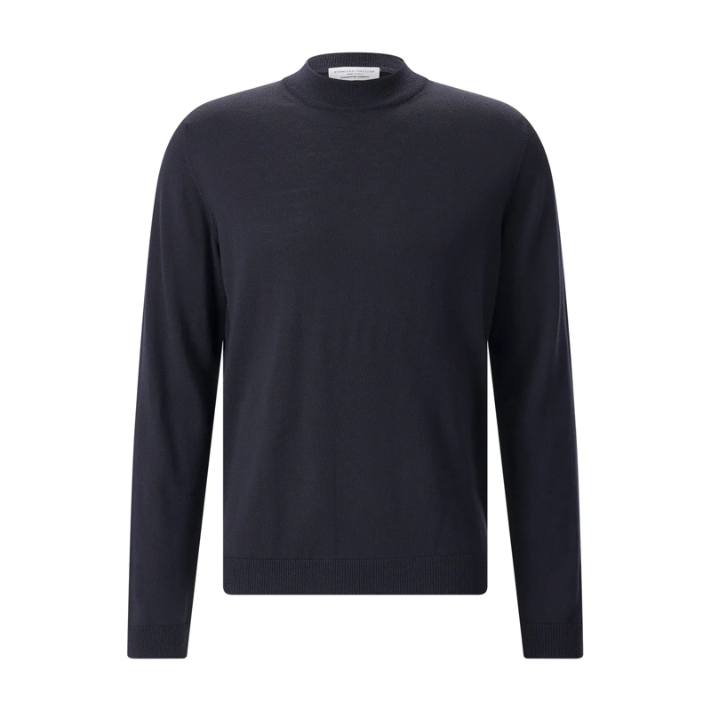Roberto Collina Pull Longsleeve aus Merinowolle dunkelblau(Image 4)