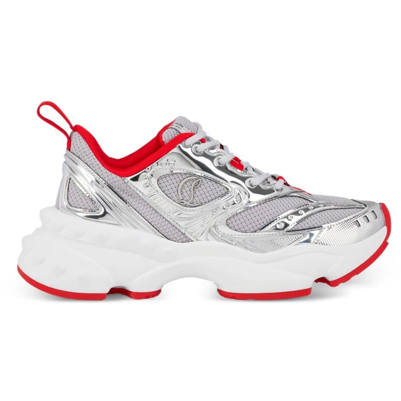 Christian Louboutin Low-Top-Sneaker Sneakers Silver silber