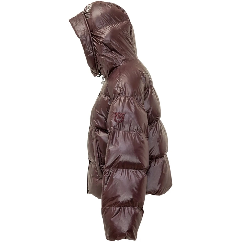 Pinko Daunenjacke Giacca Impasto Trapuntata con Cappuccio braun(Image 3)