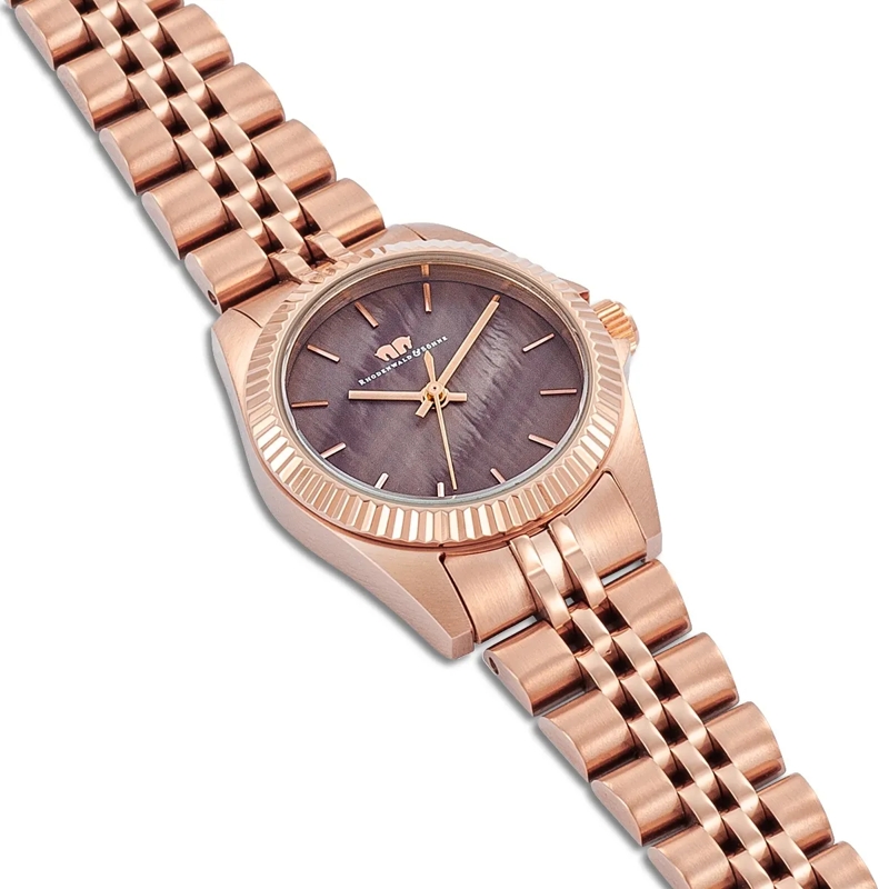 Rhodenwald & Söhne Automatikuhr Damen Armbanduhr Cassina Edelstahl rosegold(Image 6)