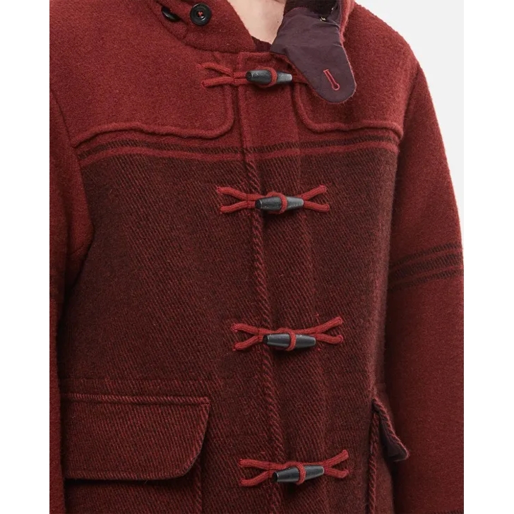 CP Company Duffle Garment Dyed Coat Red