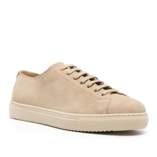 Doucal%27s Low-Top Sneaker - Logo-Debossed Suede Sneakers - Gr. 41 (EU) - in Beige - für Damen