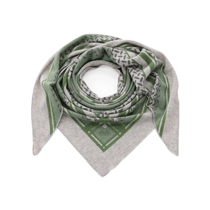 Lala Berlin Leichter Schal Schal Triangle Double Heritage grün