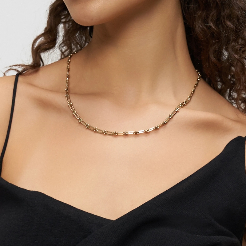 Liebeskind Berlin Mittellange Halskette Edelstahl Urban Chic gold(Image 6)