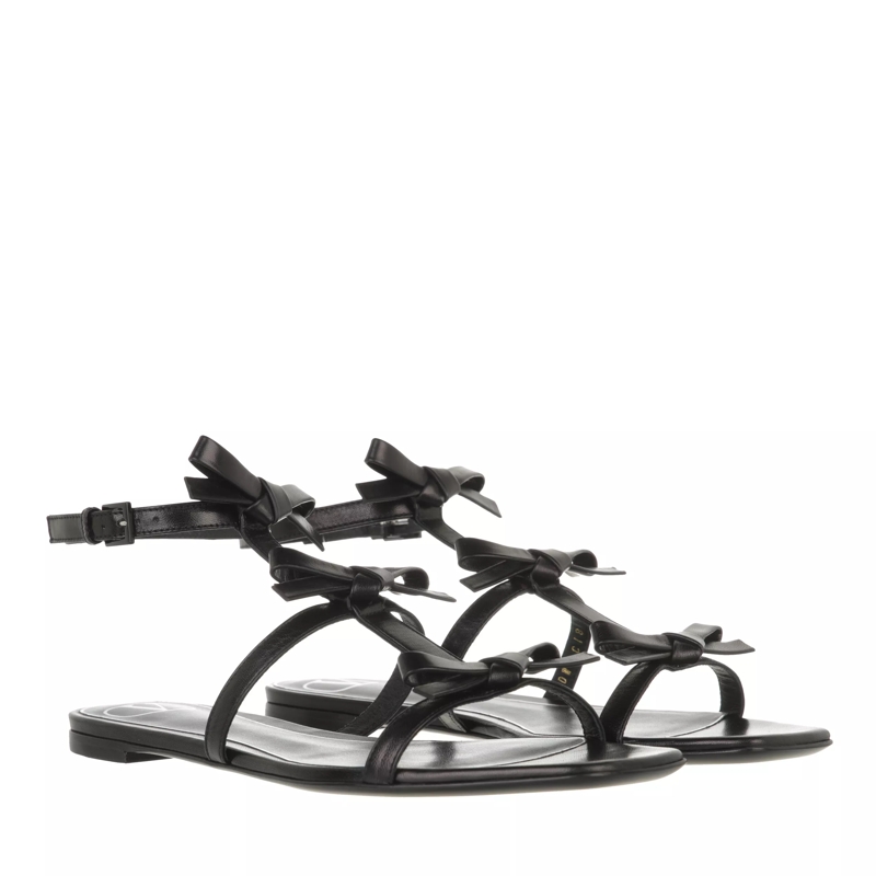 Valentino Garavani Sandalen French Bow Flat Sandals Black