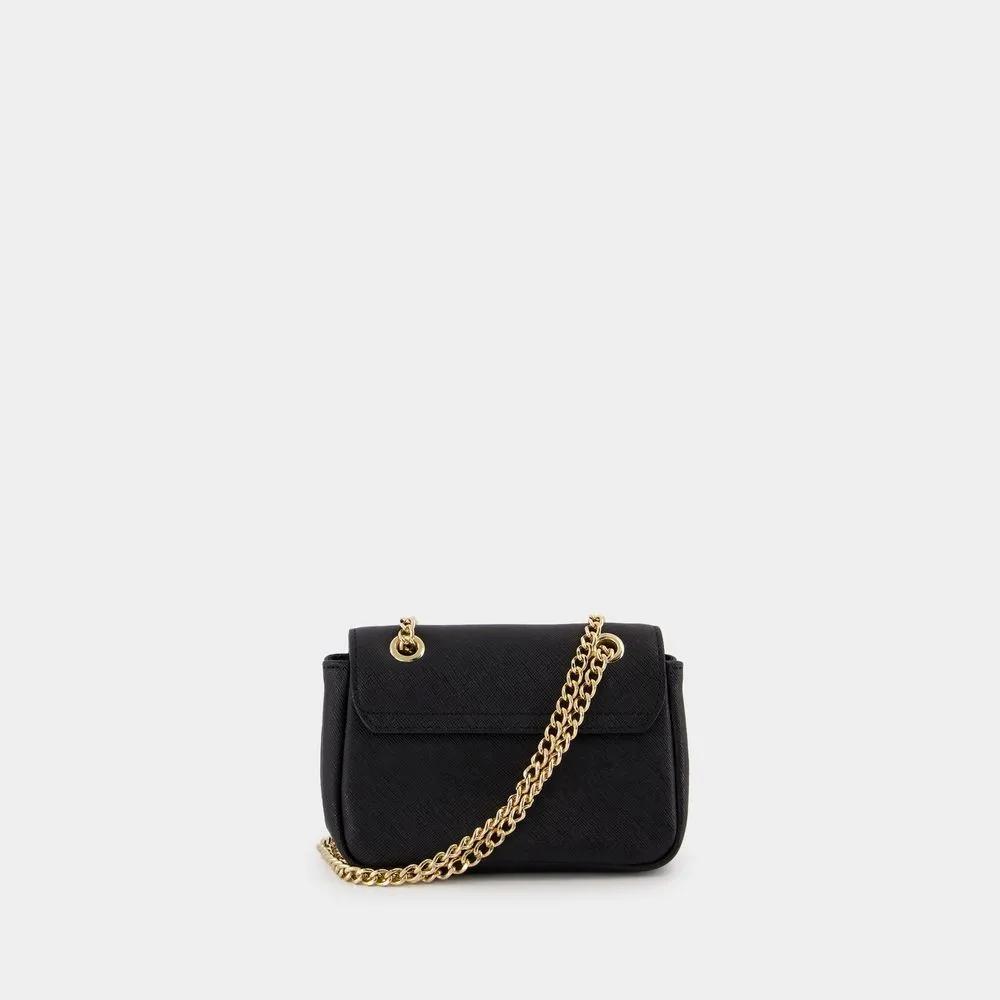 Vivienne Westwood Hobo bags Small Chain Crossbody Leather Black in zwart