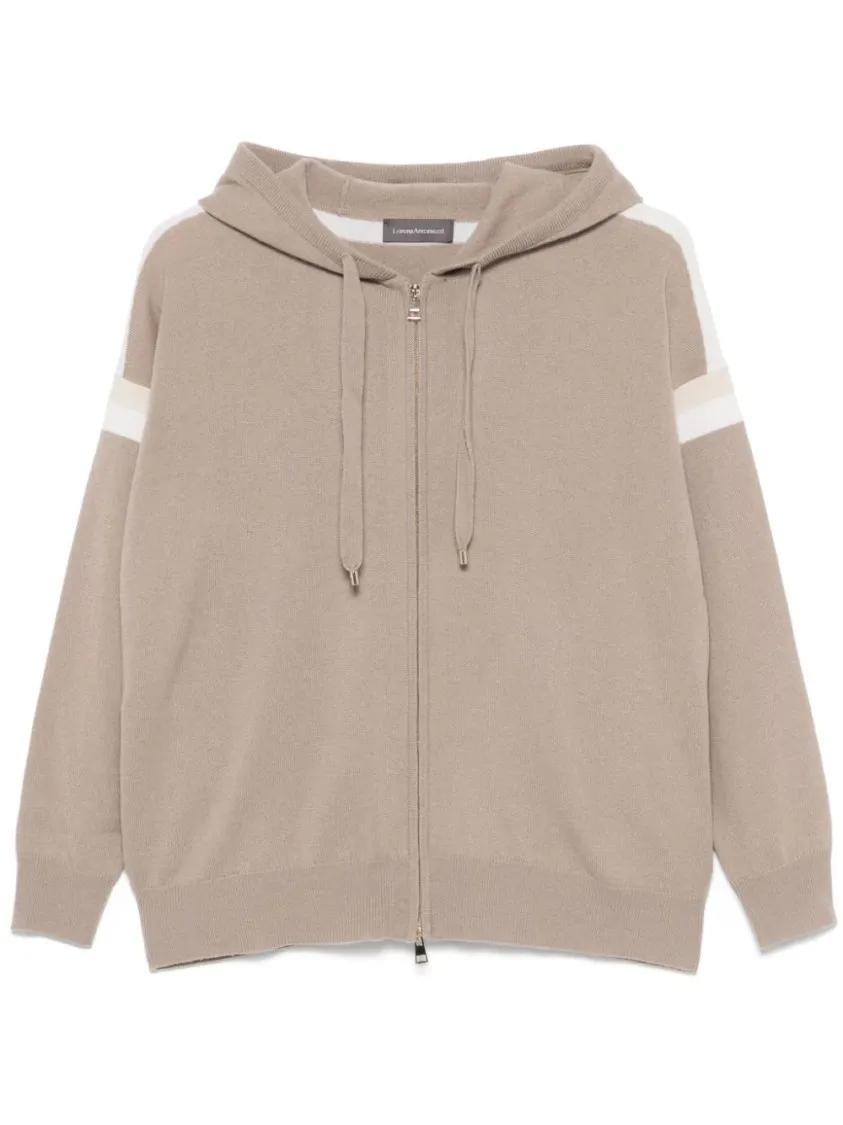 Thumbnail - Lorena Antoniazzi - Knit Hoodie - Größe 46 - beige