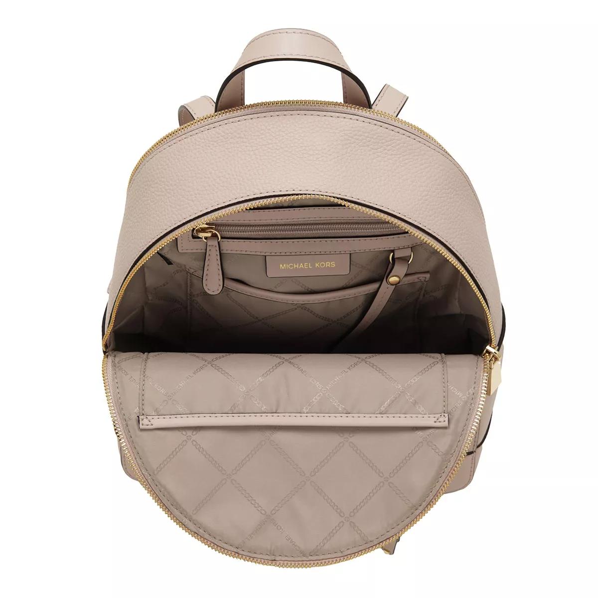 Michael kors metallic rose deals gold backpack