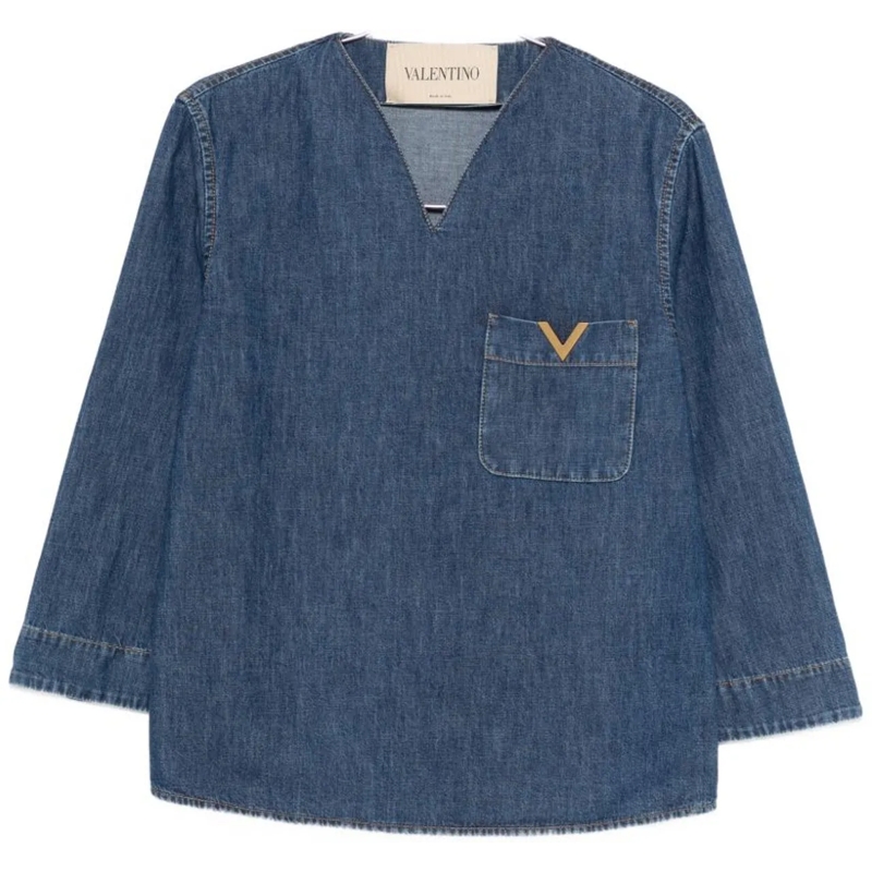 Valentino Garavani Chemisier Shirts Blue blau