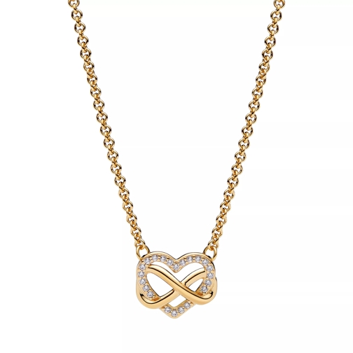Pandora 14k Gold-plated unique metal blend  Cubic Zirconia Gold Mittellange Halskette