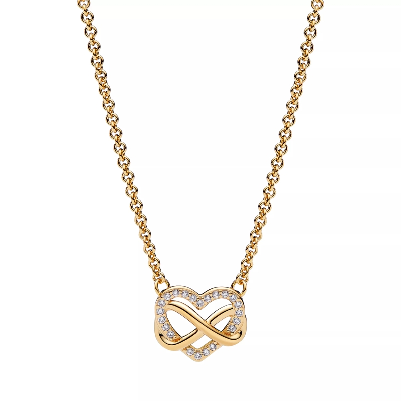 Pandora Collier moyen 14k Gold-plated unique metal blend  Cubic Zirconia Gold