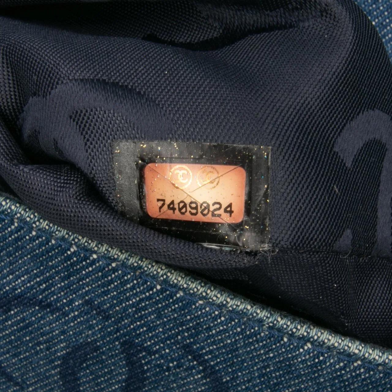 Thumbnail - Chanel Hobo Bags - CC Printed Denim Single Flap - Gr. unisize - in Blau - für Damen