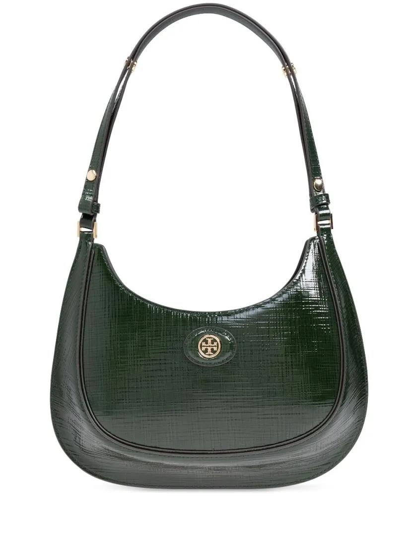 Tory Burch Shopper - Robinson Crosshatched Bag - Gr. unisize - in Grün - für Damen