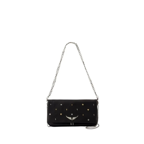 Zadig & Voltaire Schultertasche Rock Lucky Charms Crossbody - Leather - Black Black