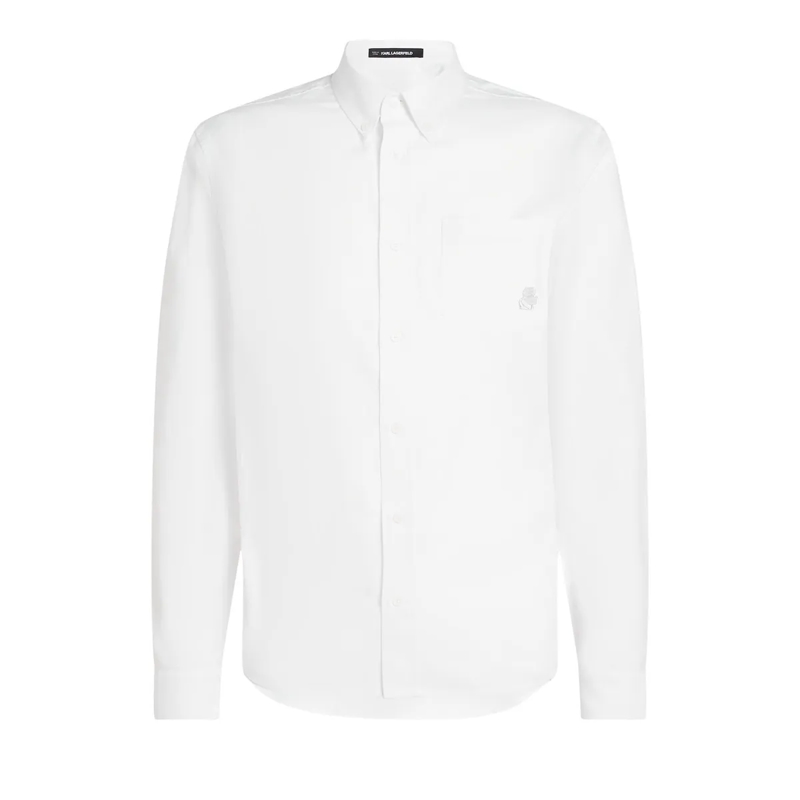 Karl Lagerfeld Hemd Kameo-Shirt weiss