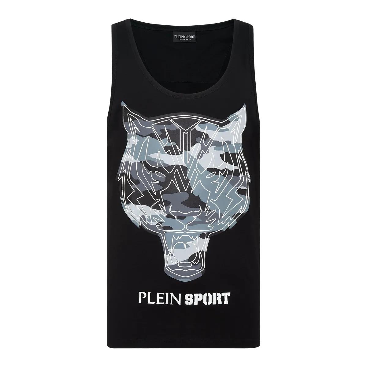 Thumbnail - Plein Sport - Tanktop Tiger - Größe L - schwarz