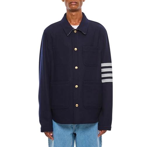 Thom Browne Utility Patch Pocket Jacket Black Overgangsjas