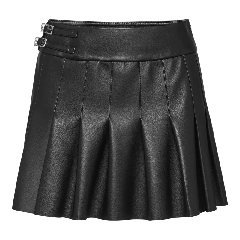 Philipp Plein Lederrock Lederrock Mini schwarz