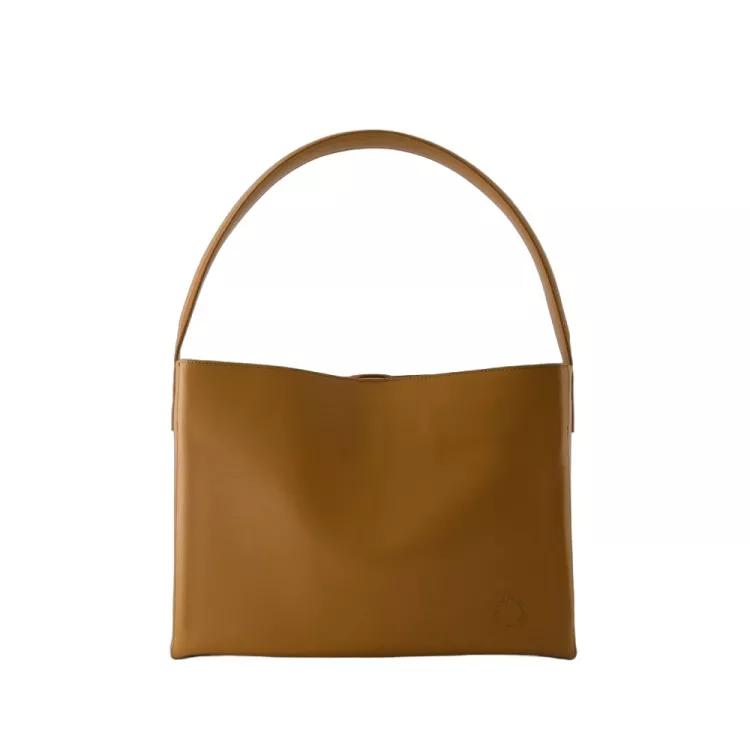 Ines De La Fressange Shopper - Leonore L Shoulder Bag - Leather - Camel - Gr. unisize - in Braun - für Damen