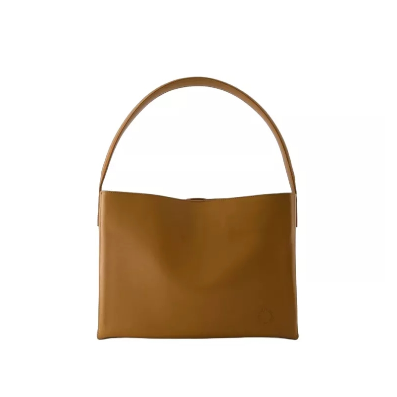 Ines De La Fressange Schultertasche Leonore L Shoulder Bag - Leather - Camel Brown