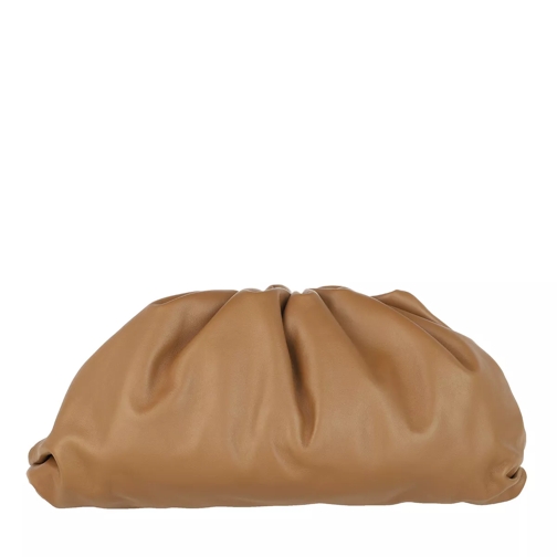 Bottega Veneta Pouch Bag Leather Camel Clutch